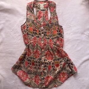 American Rag button multicolor top XXS